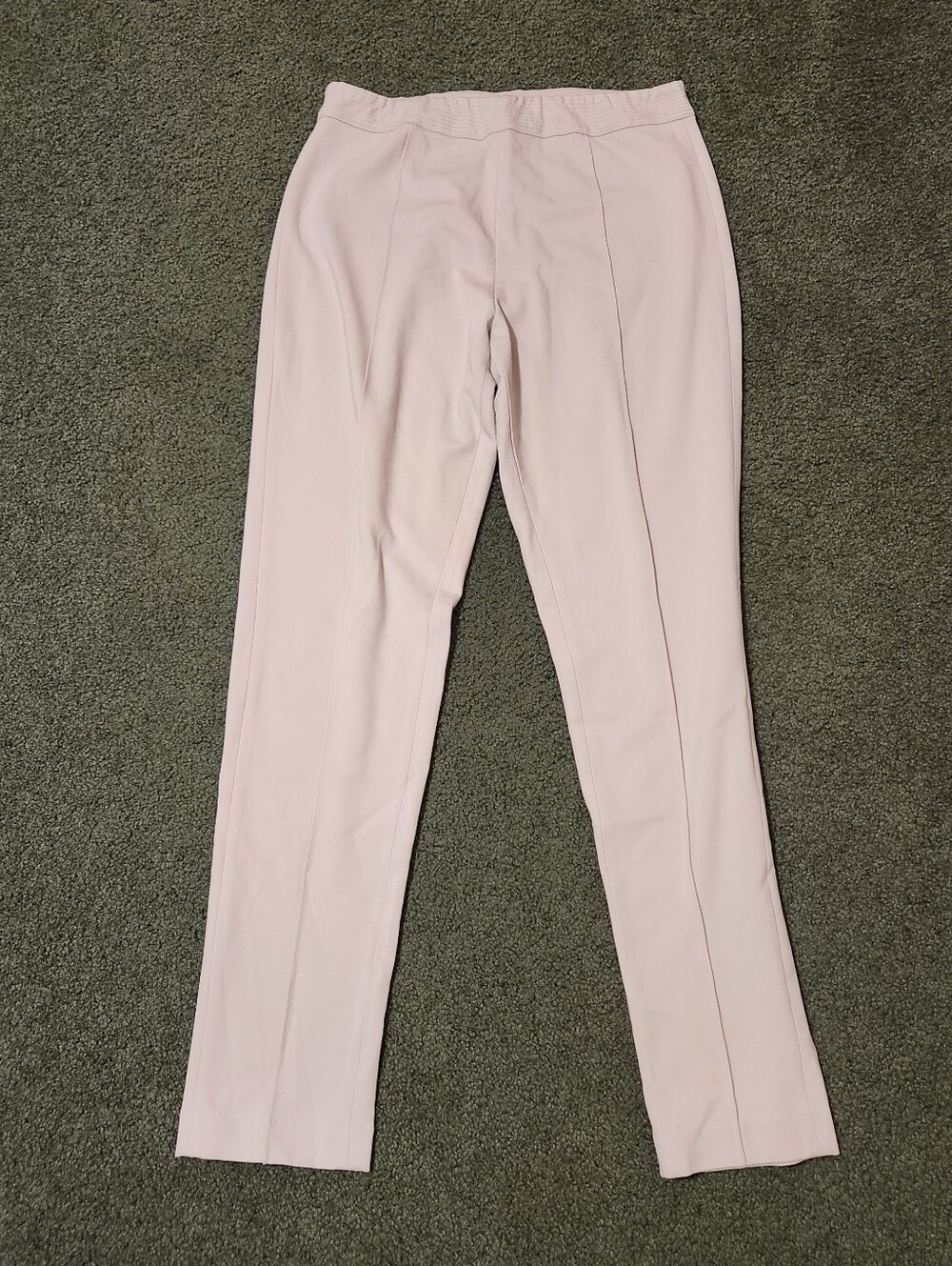 Soft Surroundings Taupe High Rise Stretchy Pull On Pants Size Large 12/14 READ